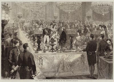 Ball Supper in the Galerie de Diane, at the Tuileries by Jules Pelcoq